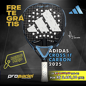 RAQUETE DE PADEL ADIDAS CROSS IT CARBON 2025 MAXI ARCE