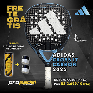 RAQUETE DE PADEL ADIDAS CROSS IT CARBON 2025 MAXI ARCE