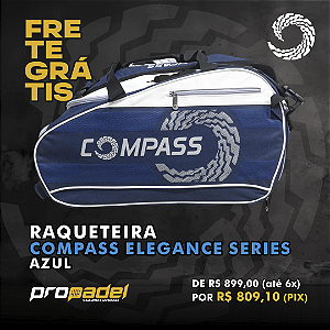 RAQUETEIRA COMPASS ELEGANCE SERIES AZUL