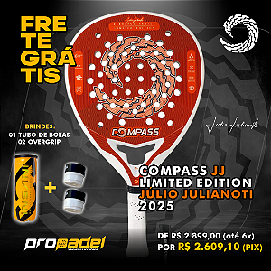 RAQUETE DE PADEL COMPASS JJ LIMITED EDITION - JÚLIO JULIANOTI