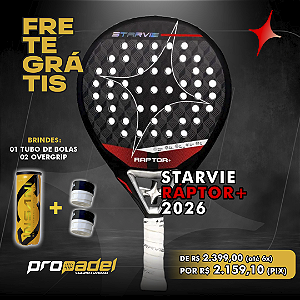 RAQUETE DE PADEL STARVIE RAPTOR+ 2026