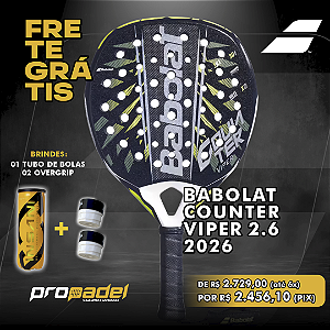 RAQUETE DE PADEL BABOLAT COUNTER VIPER 2.6 2026