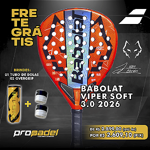 RAQUETE DE PADEL BABOLAT VIPER SOFT 3.0 2026 JUAN LEBRÓN