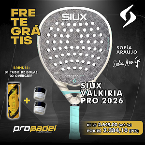 RAQUETE DE PADEL SIUX VALKIRIA PRO 2026 SOFÍA ARAÚJO