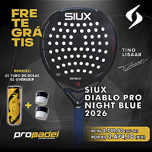 RAQUETE DE PADEL SIUX DIABLO PRO NIGHT BLUE 2026 TINO LIBAAK