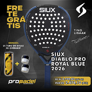 RAQUETE DE PADEL SIUX DIABLO PRO ROYAL BLUE 2026 TINO LIBAAK