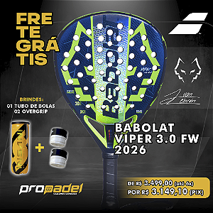 RAQUETE DE PADEL BABOLAT VIPER 3.0 FW 2026 JUAN LEBRÓN