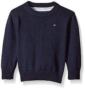 Suéter Tricot Tommy Azul Marinho