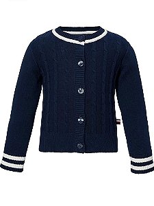 Cardigan de tricot azul marinho - Tommy Hilfiger