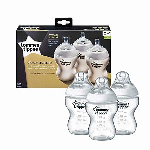 Mamadeira Tommee Tippee Closer to Nature - Kit como 3 unidades