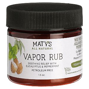 Vapor Rub Natural Calmante para Tosse e Congestão Nasal para bebês - Maty's All Natural