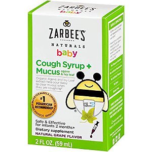Xarope Natural Baby Cough Syrup + Mucus - Zarbee's 59ml