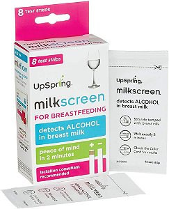 Milkscreen Teste De Álcool Para Leite Materno - 8 unidades