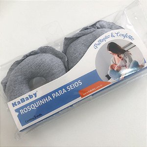 Rosquinha para seios em tecido (cinza) - Kababy