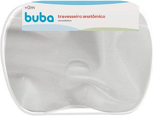 Travesseiro anatômico viscoelástico branco - Buba
