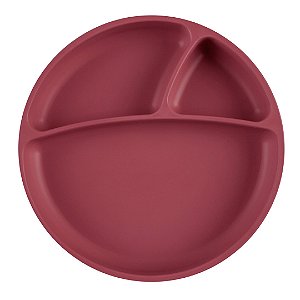 Prato de Silicone Porção com Sucção Velvet Rose - Minikoioi