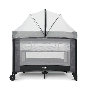 Berço Hello Cinza Risca até 18kg - Infanti