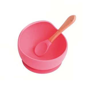 Bowl de silicone rosa - Turminha Guara