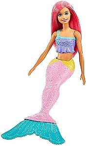 Boneca Barbie Sereia Dreamtopia Cabelo Rosa - Mattel