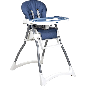 Cadeira De Alimentação Merenda Mescla Azul -Burigotto
