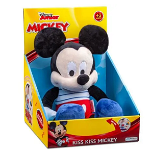 Pelúcia Disney Mickey Kiss Kiss com Mecanismo Multikids - BR1449