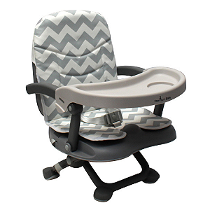 Cadeira de alimentação portátil Cloud Cinza Chevron - Premium Baby PRONTA ENTREGA