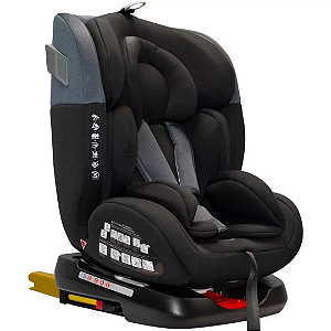 Cadeira de carro Prime 360º graus Preto e Cinza - Premium Baby