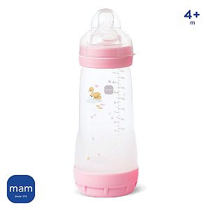 Mamadeira MAM Easy Start Anticólica 320ml (4m+) Rosa