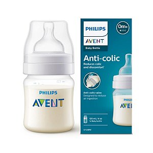 Mamadeira Anti-Colic Transparente 125 ml - Philips Avent