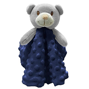 Naninha Minha Primeira Naninha Urso Azul Marinho - Laço Bebê