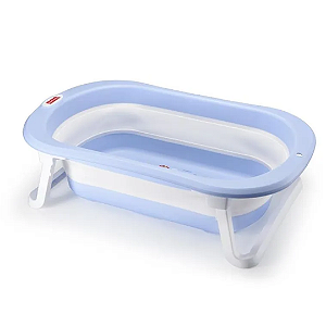 Banheira Dobrável Estampada Splish N' Splash Azul - Fisher Price