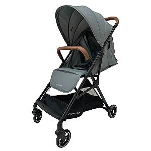 Carrinho Zurich Cinza e Marrom – Premium Baby