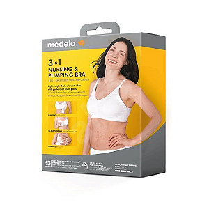 Sutiã de Amamentação e Extração 3 em 1 Tam P - Branco - Medela