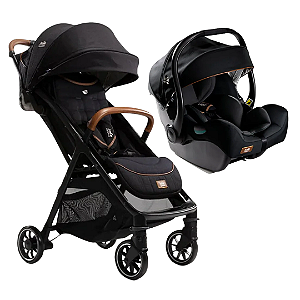 Kit Carrinho Parcel Eclipse Bebê conforto I-Jemini Preto  - Joie