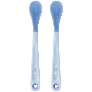 Kit 2 de Colheres Termossensíveis Azul - Buba