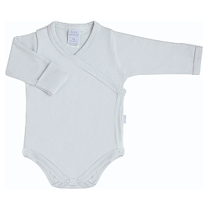 Body Kimono Suedine Prime Cotton Branco - Piu Piu