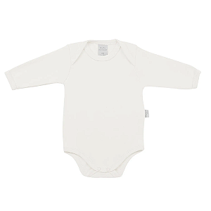 Body Manga Longa Suedine Prime Cotton Off White Marfim - Piu Piu