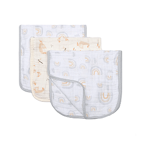 Paninho de Ombro Papi Soft Estampado Passeio dos Patinhos 50Cm X 22Cm 03 Unidades