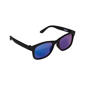 Óculos de Sol Preto Espelhado (3 a 36 meses) Flexível - Buba