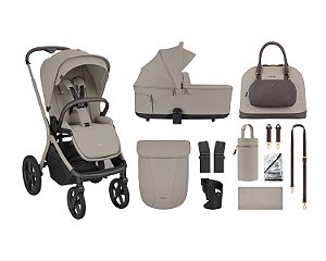 Carrinho de bebê GOYA PLATINUM CHAMPAGNE - Kikkaboo