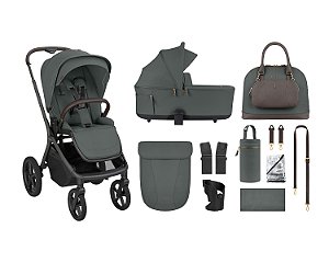 Carrinho de bebê GOYA PLATINUM OLIVE - Kikkaboo