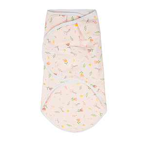Cueiro Swaddle Ajustável Papi Compose Tulipas