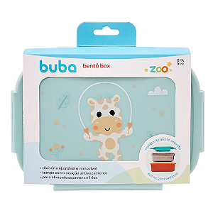 Lancheira Bento Box Aço Inox Buba Zoo Girafa - Buba
