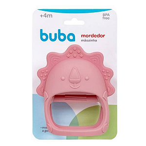 Mordedor Mãozinha em Silicone Rosa - BUBA
