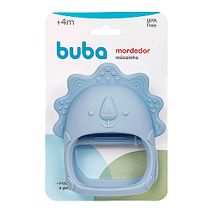 Mordedor Mãozinha em Silicone Azul - BUBA