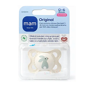 Chupeta MAM Original Night 0-6 meses Neutra - Brilha no Escuro