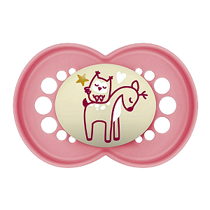 Chupeta MAM Original Night 16+ Meses Rosa Embalagem Unitária