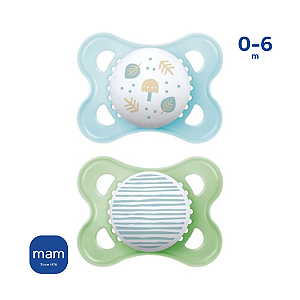 Chupeta Mam Original 0-6 Meses Dupla Menino - Mam