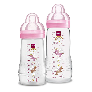 Kit Mamadeira MAM Easy Active Set Rosa 270ml + 330ml
