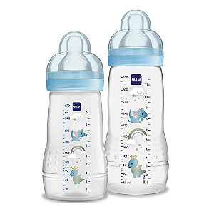 Kit Mamadeira MAM Easy Active Set Azul 270ml + 330ml